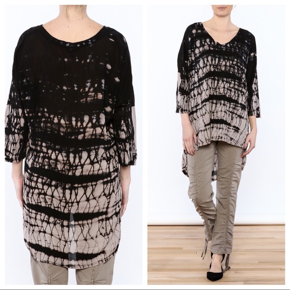 XCVI Tops - XCVI Hi Lo Tie Dye Boho Tunic Top